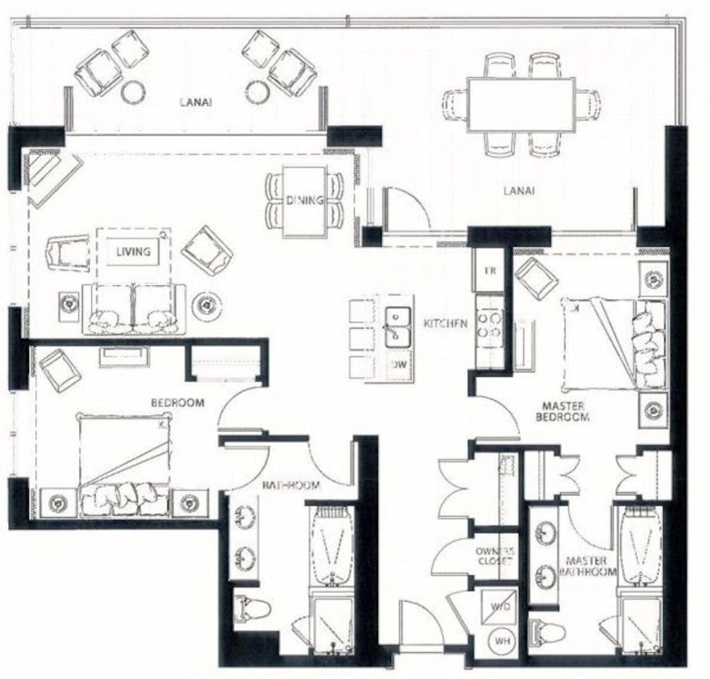 The floor plan