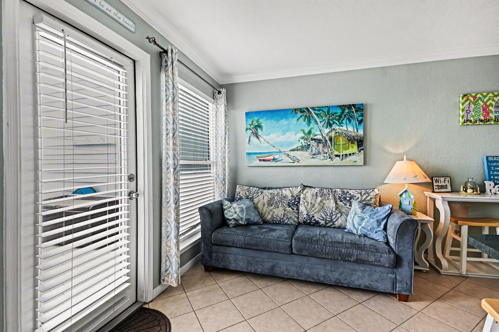 Living room with sleeper sofa