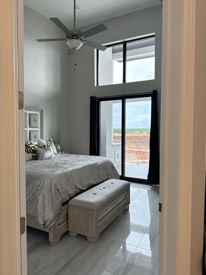 Wide doorways for wheel chair access 