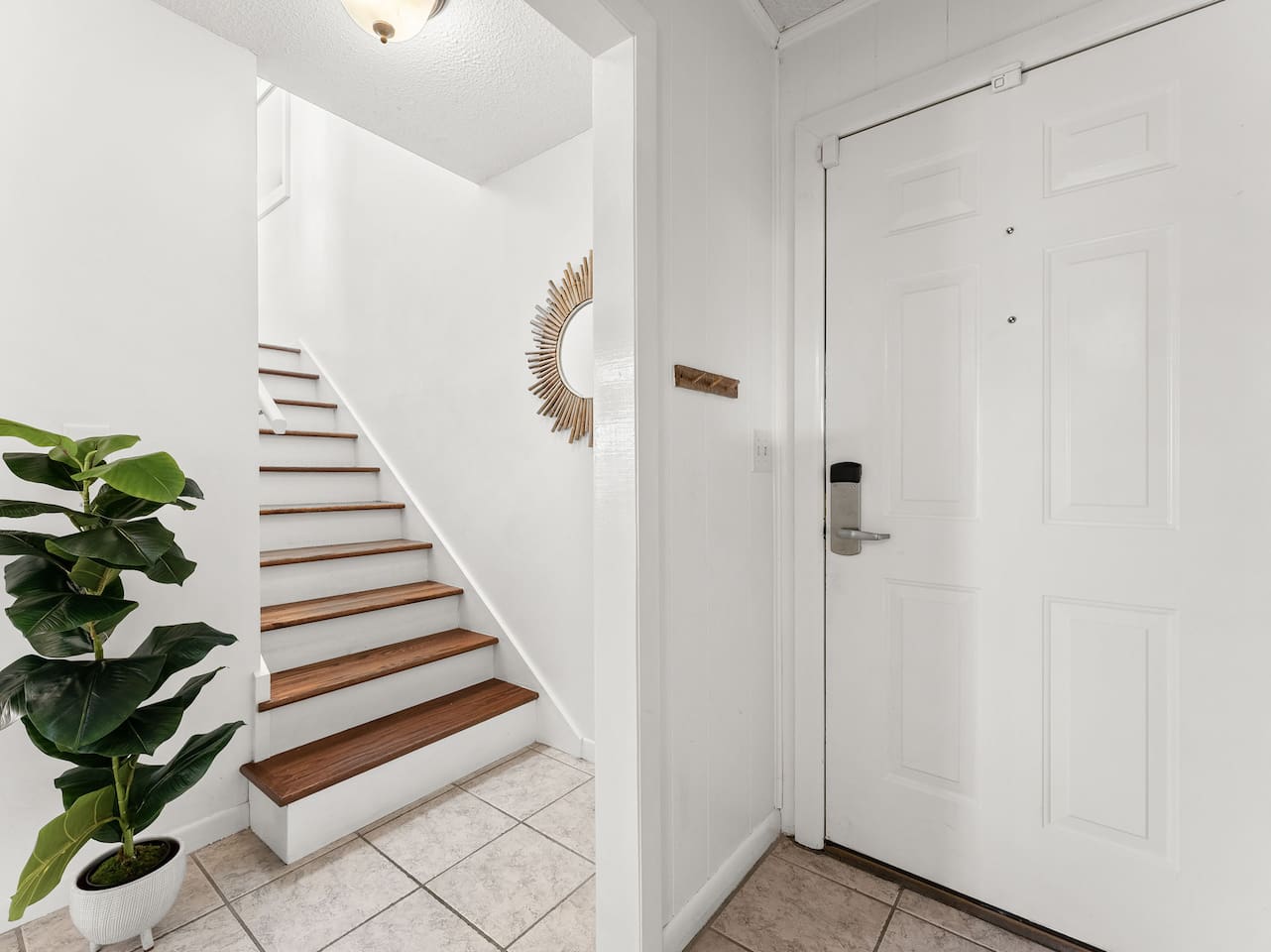 This is where guests will enter the home from the driveway.