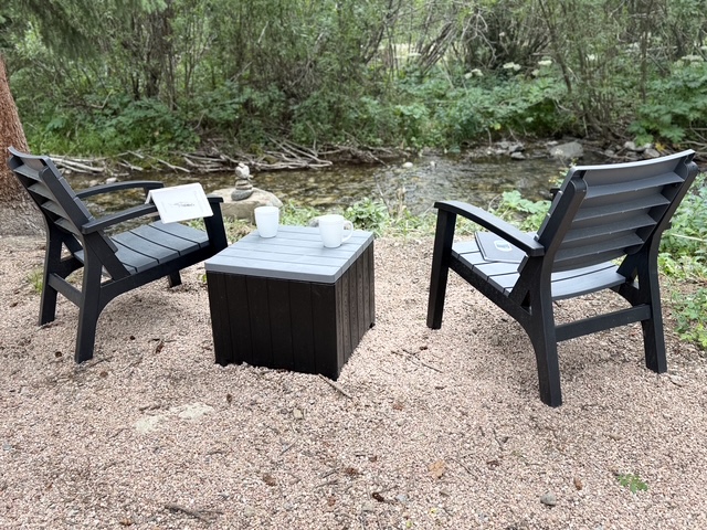 Start the morning with coffee by Spruce Creek, or unwind here after a day of exploring Breckenridge.