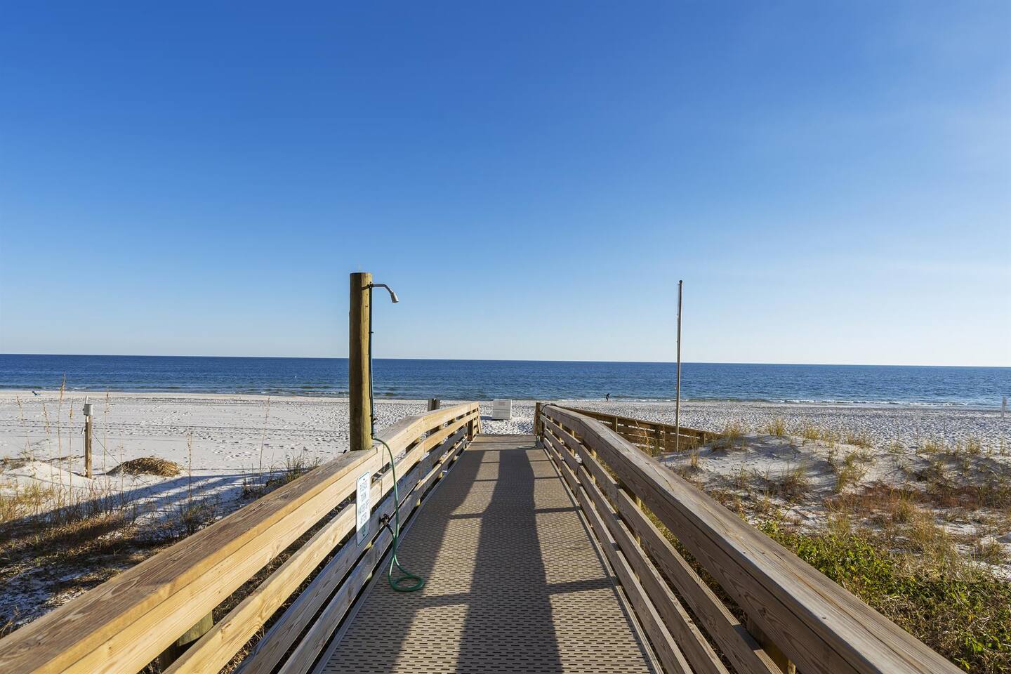 Direct beach access from the building