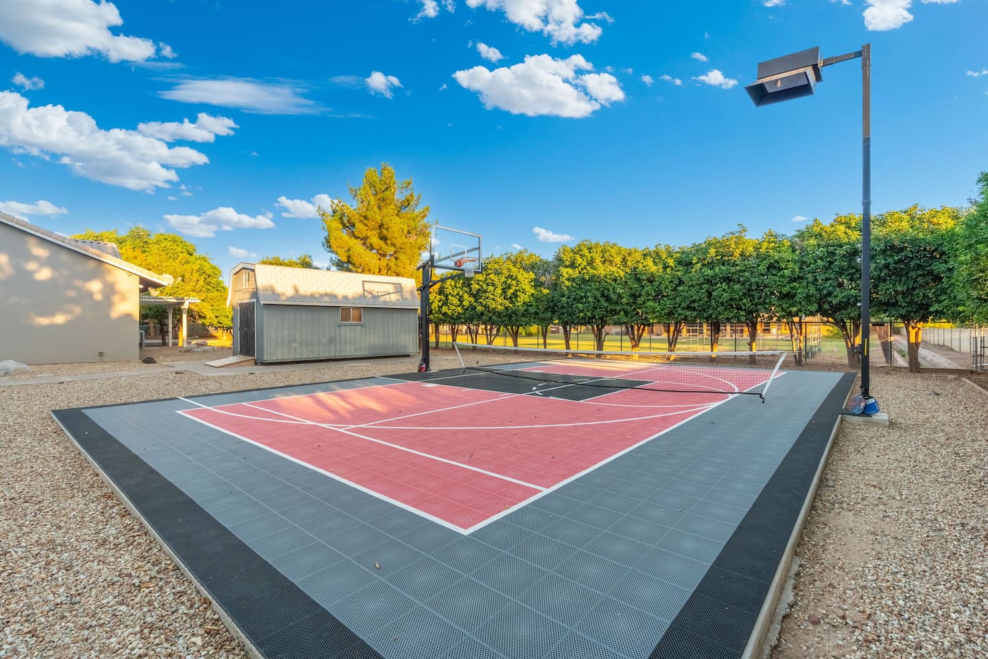 Conveniently located near the main home and guesthouse, this court is built for nonstop fun.


