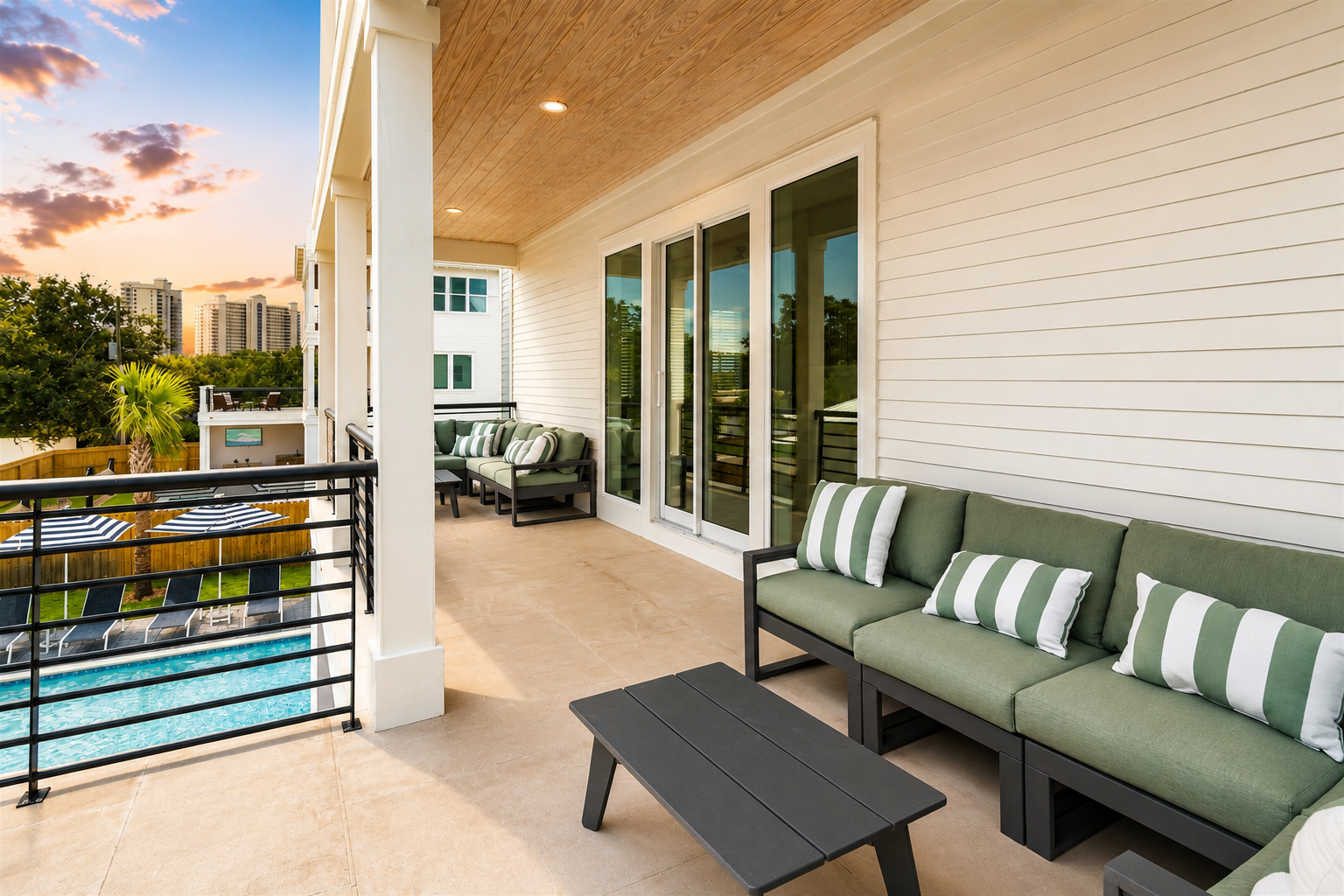 Seamless Indoor-Outdoor Living with Pool Views