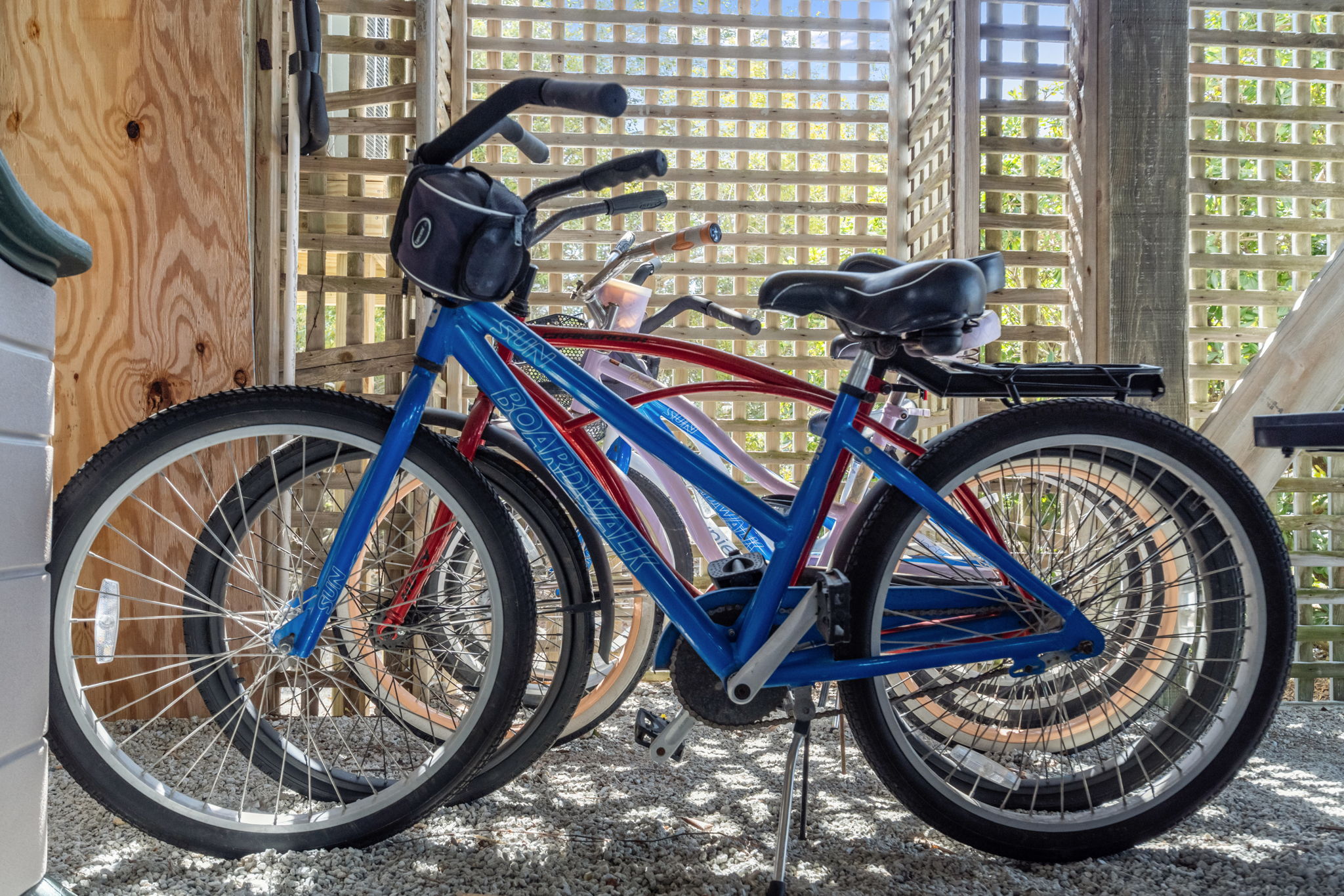 Cruise around the neighborhood on a beach cruiser