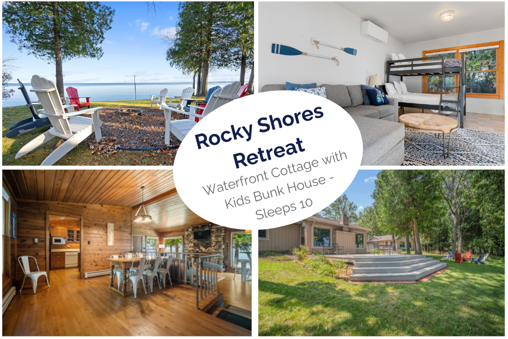 Rocky Shores Retreat - Waterfront Cottage in Little Sturgeon