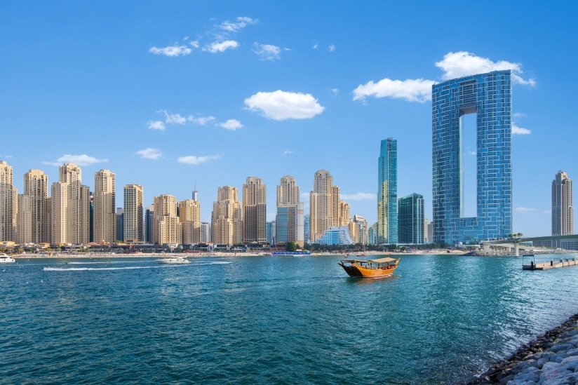 View of the building from Bluewaters