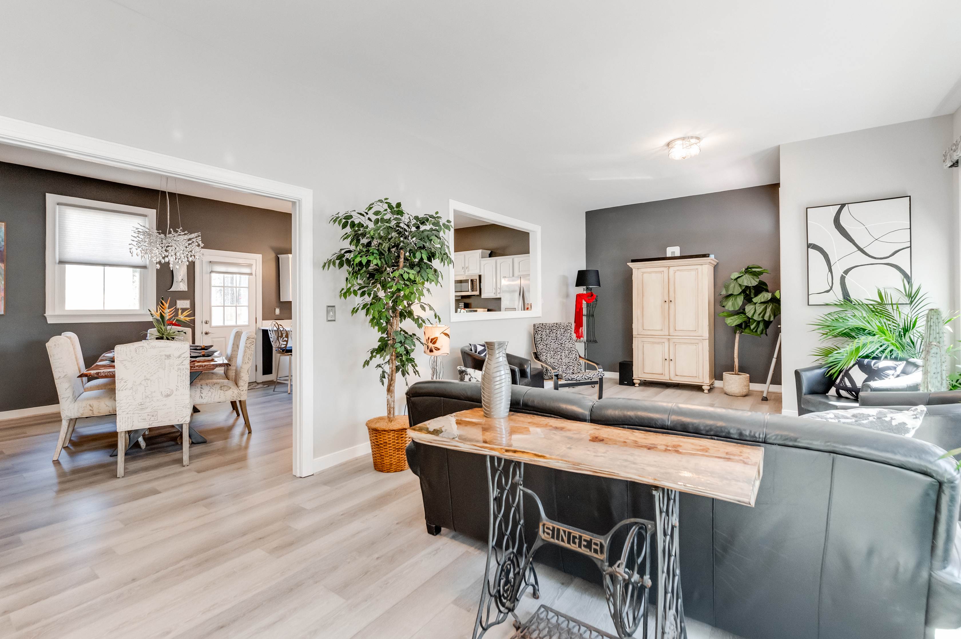 Living Room: Bright and airy space with stylish decor, perfect for relaxation or socializing!