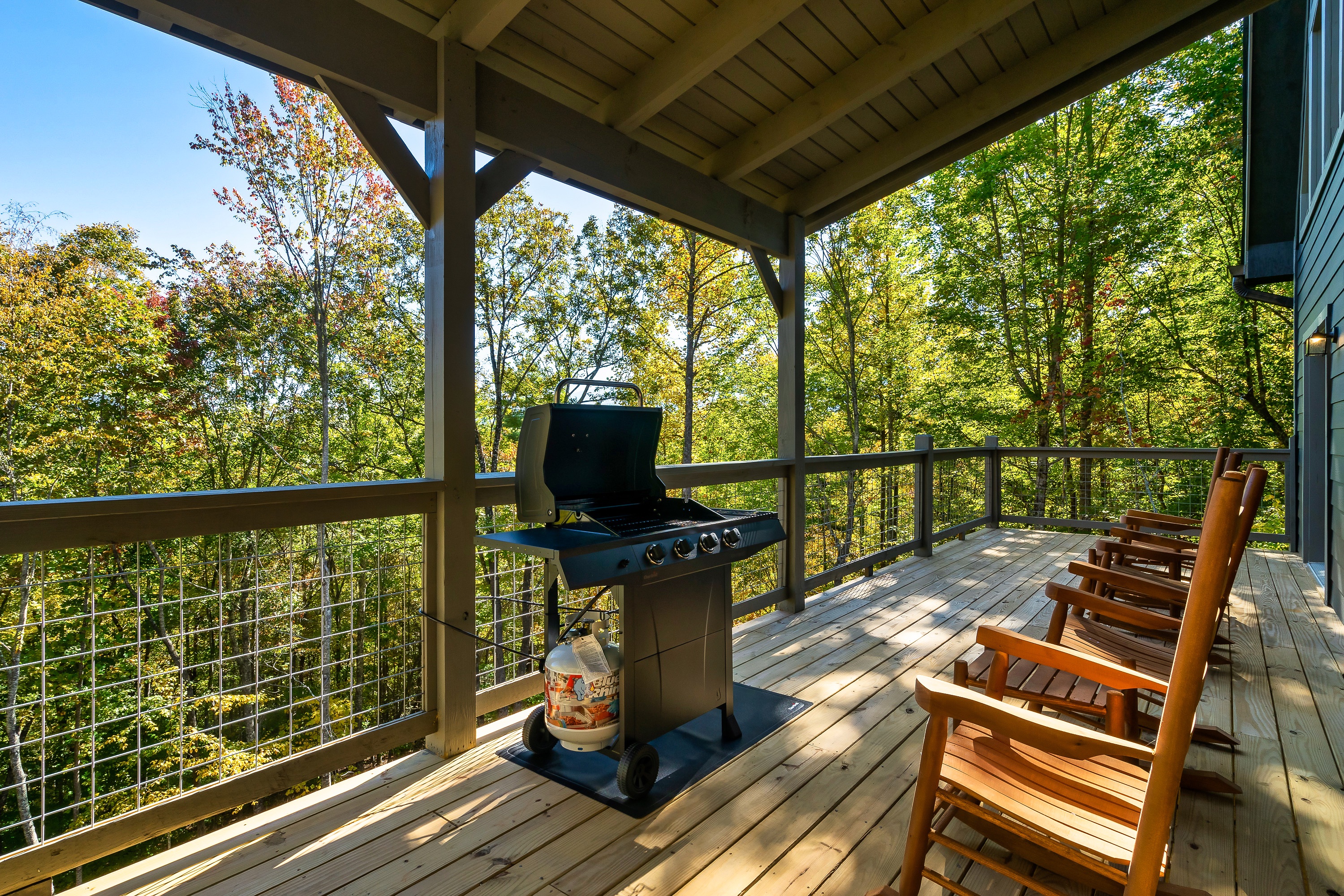 Gas Grill Ready For Mountain Cookouts