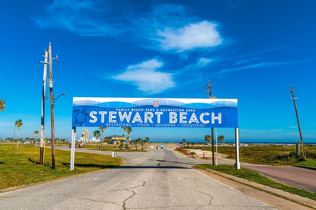 Right on Stewart Beach!
