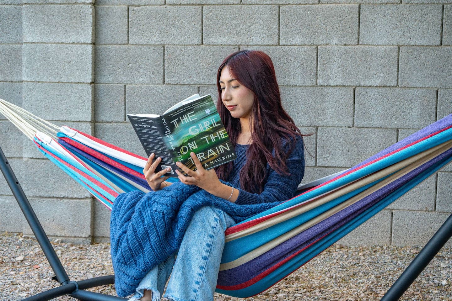 Unwind in the hammock with a good book—your own private desert retreat awaits.