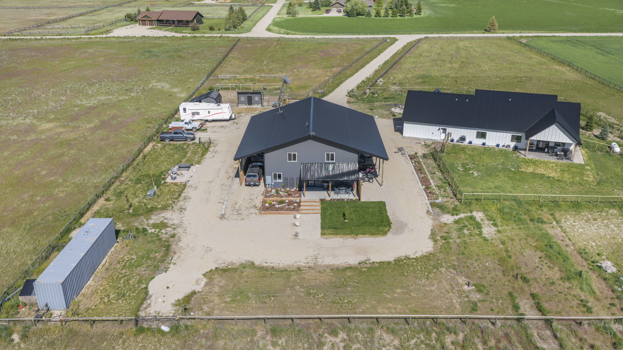 Ariel view of the home.