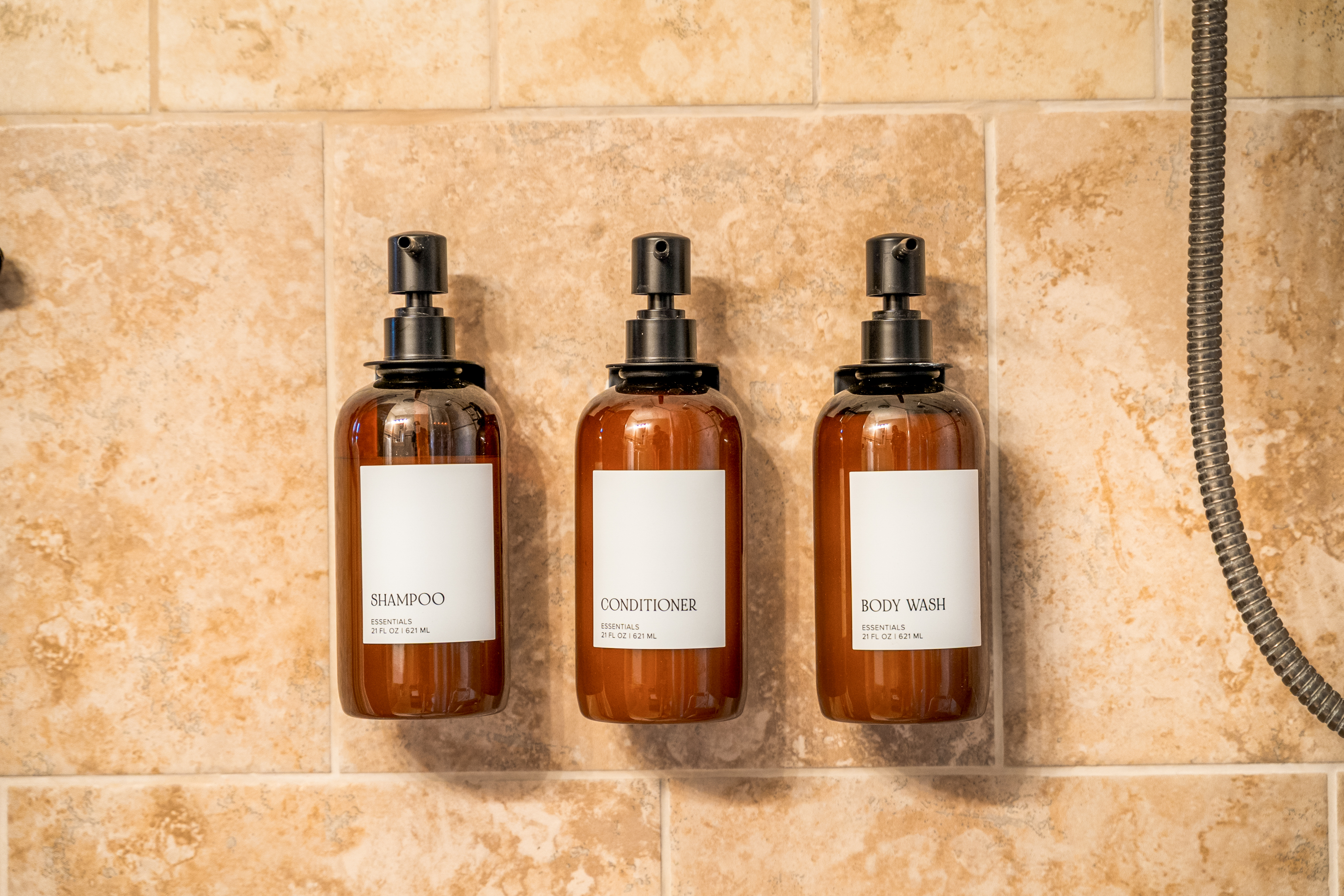 We provide shampoo, conditioner, body wash and lotion