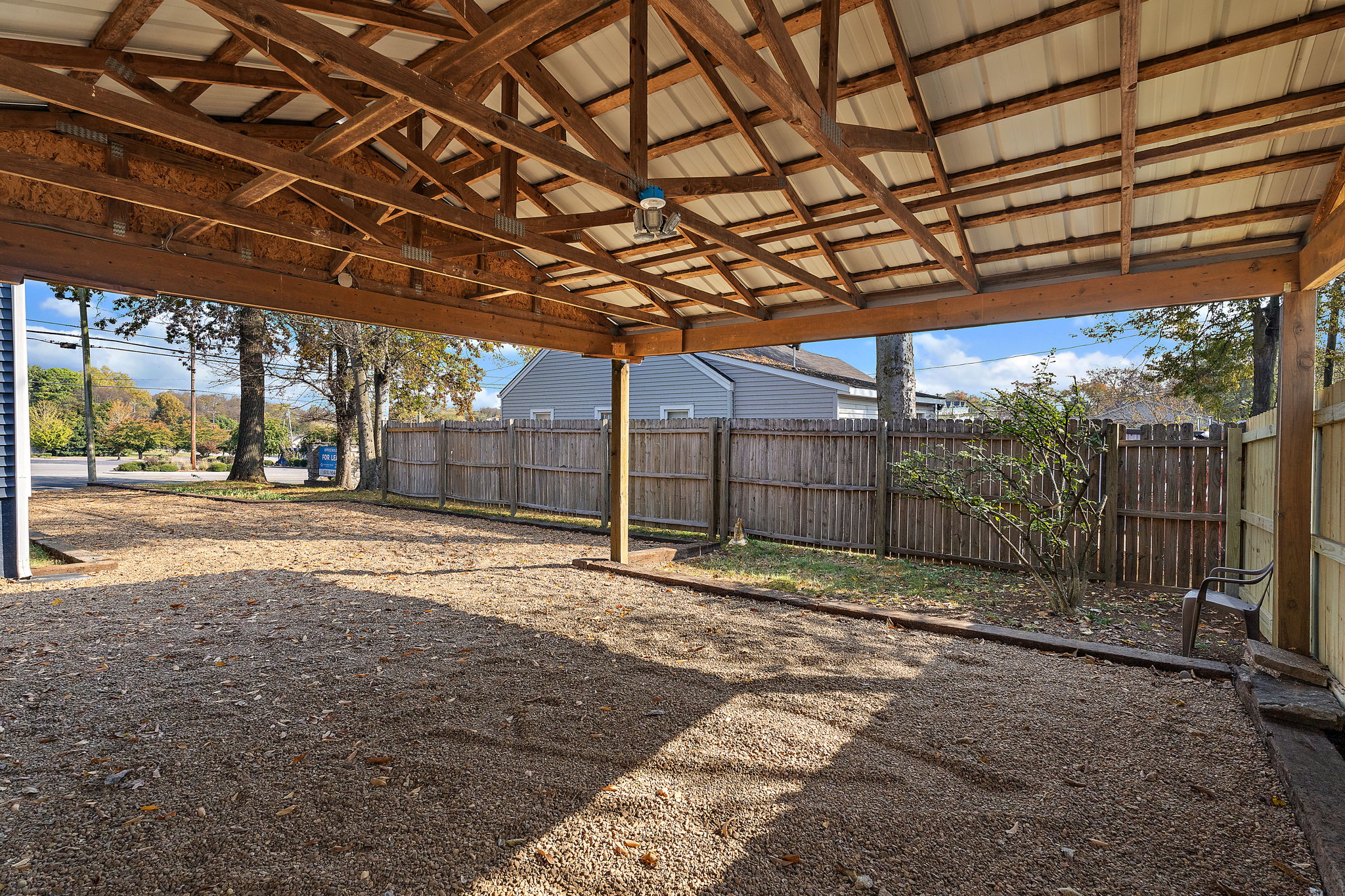 carport (fit two cars underneath!)