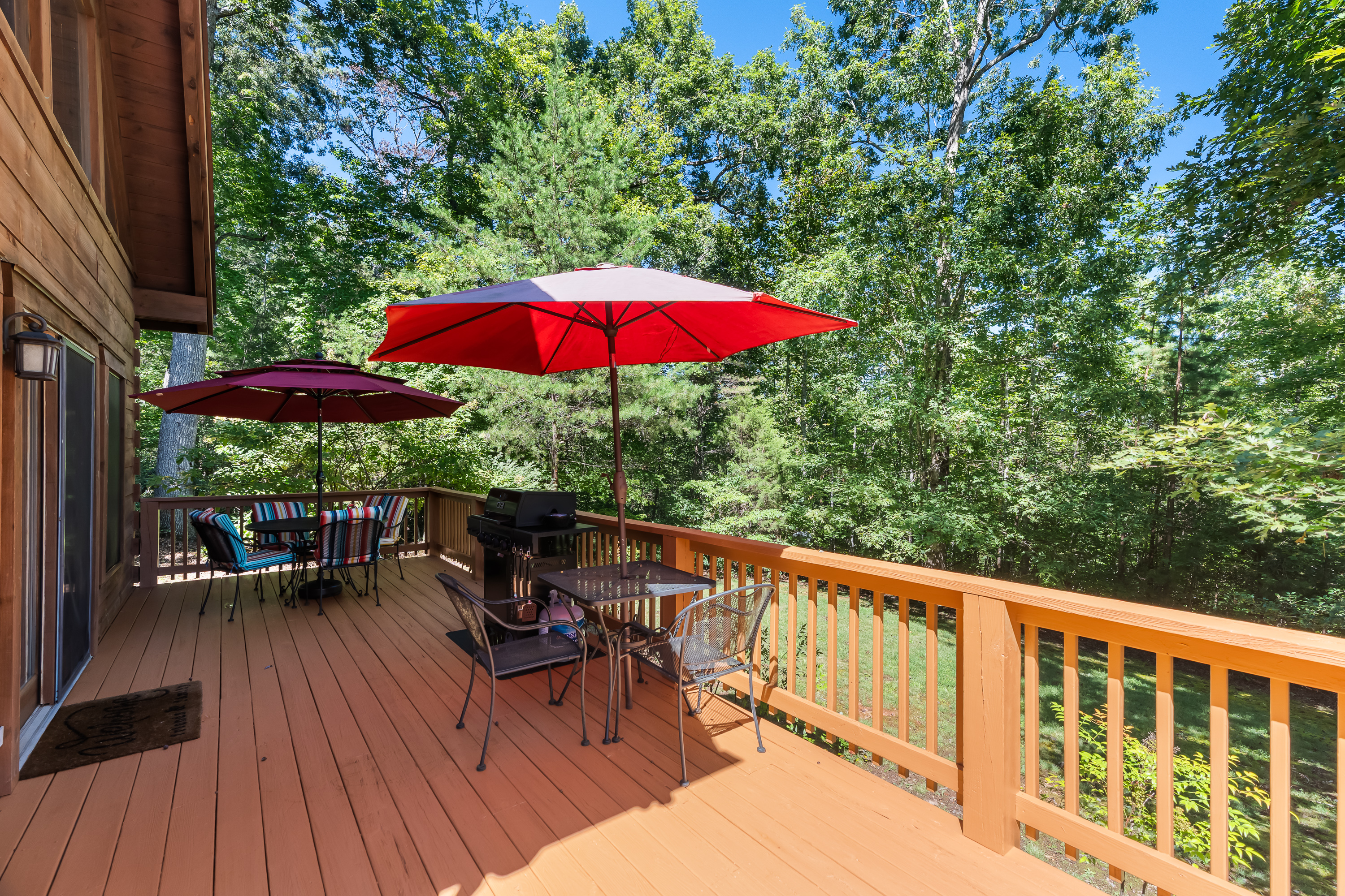 Outdoor seating from the deck
