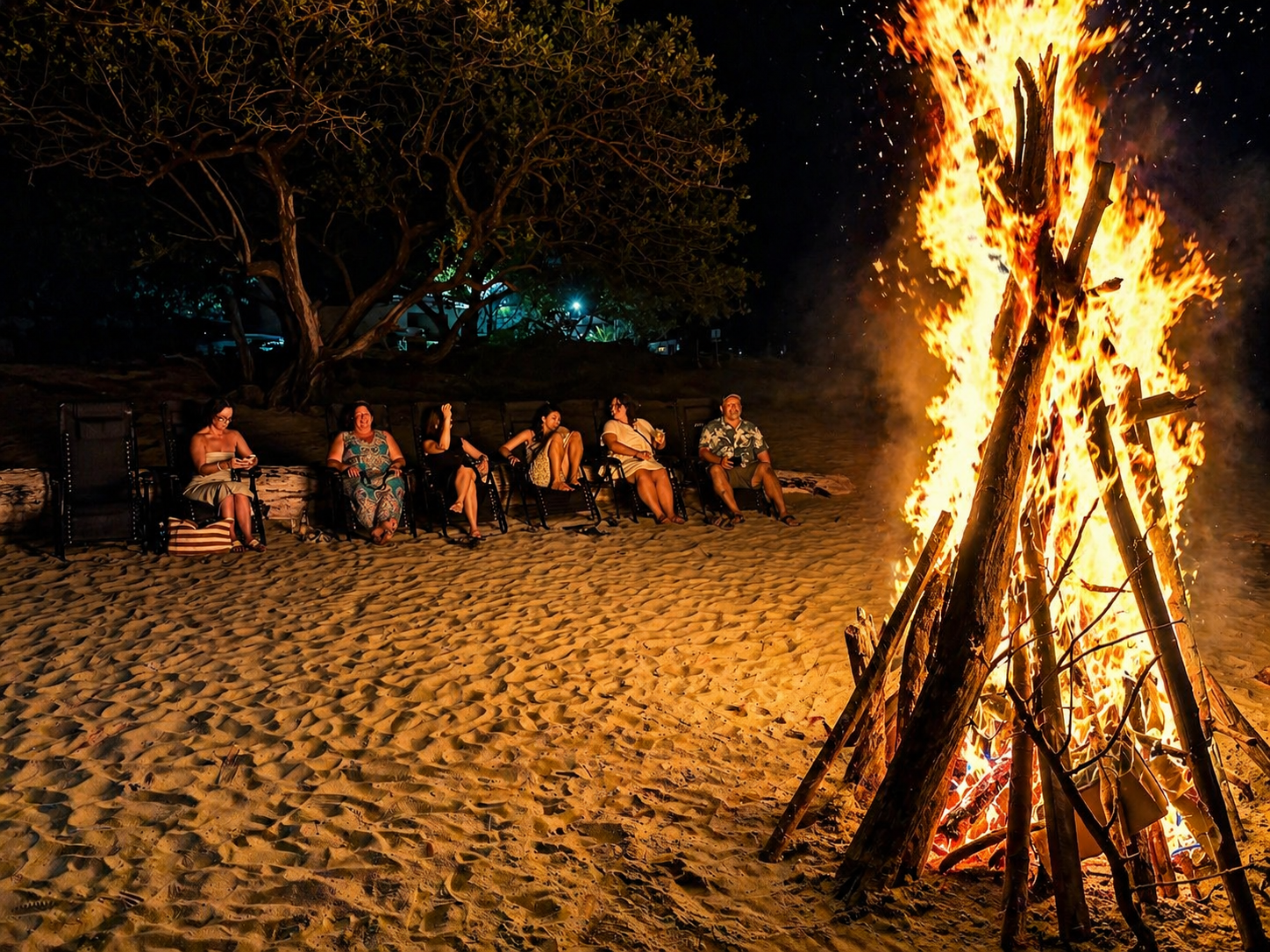 Let us make you a beach fire 