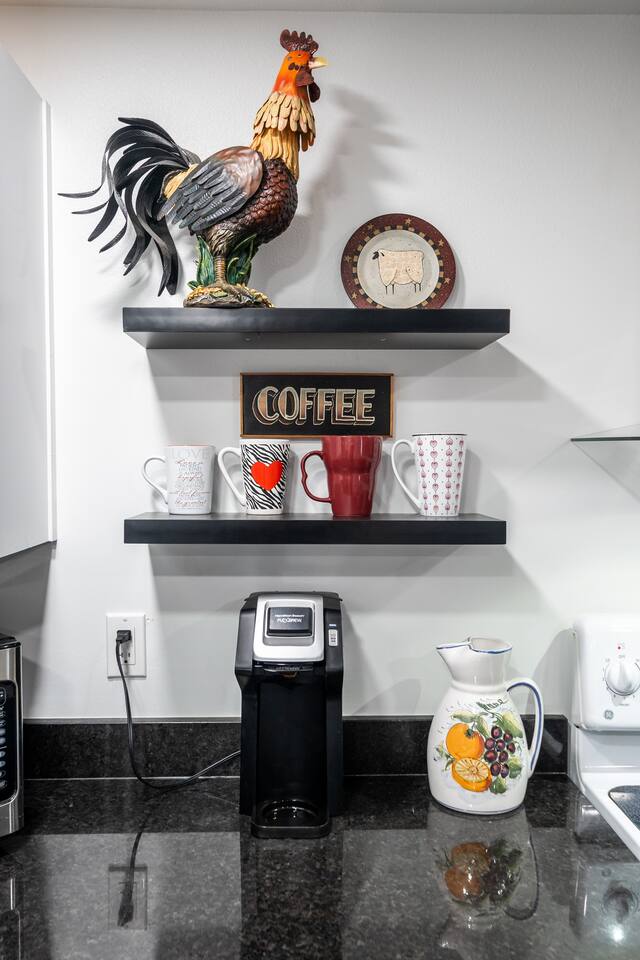 Coffee service station.