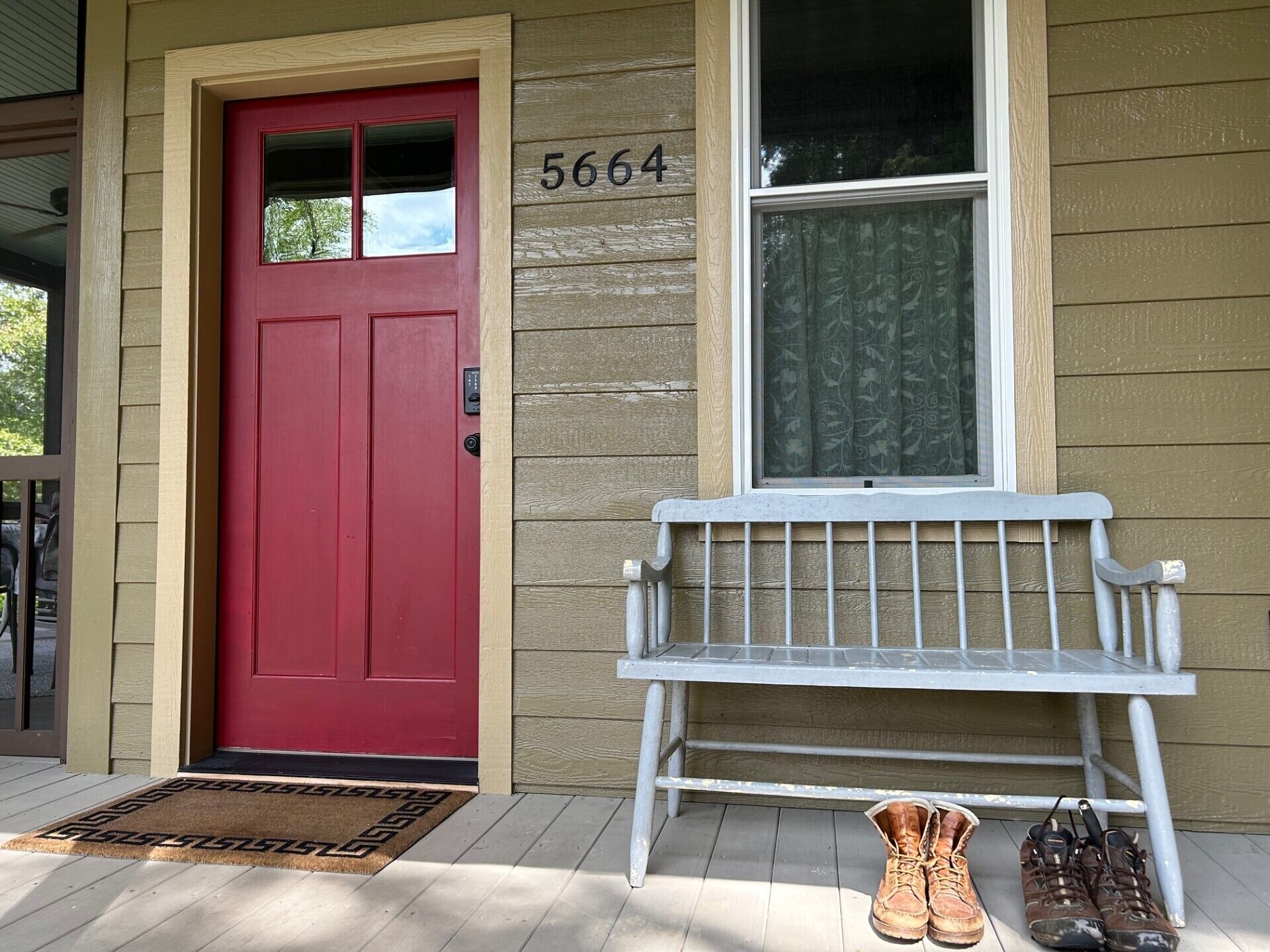 Take your boots off and stay awhile! This is the door guest use as entrance
