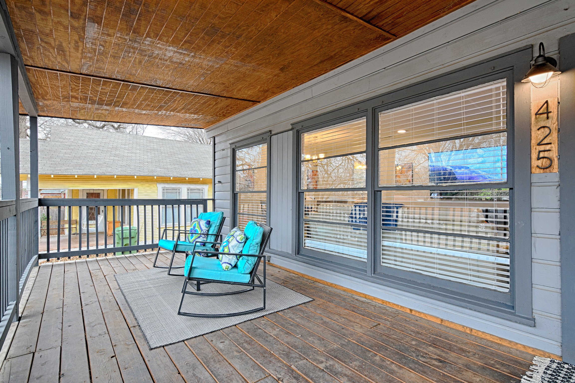 Large Covered Porch with seating areas!