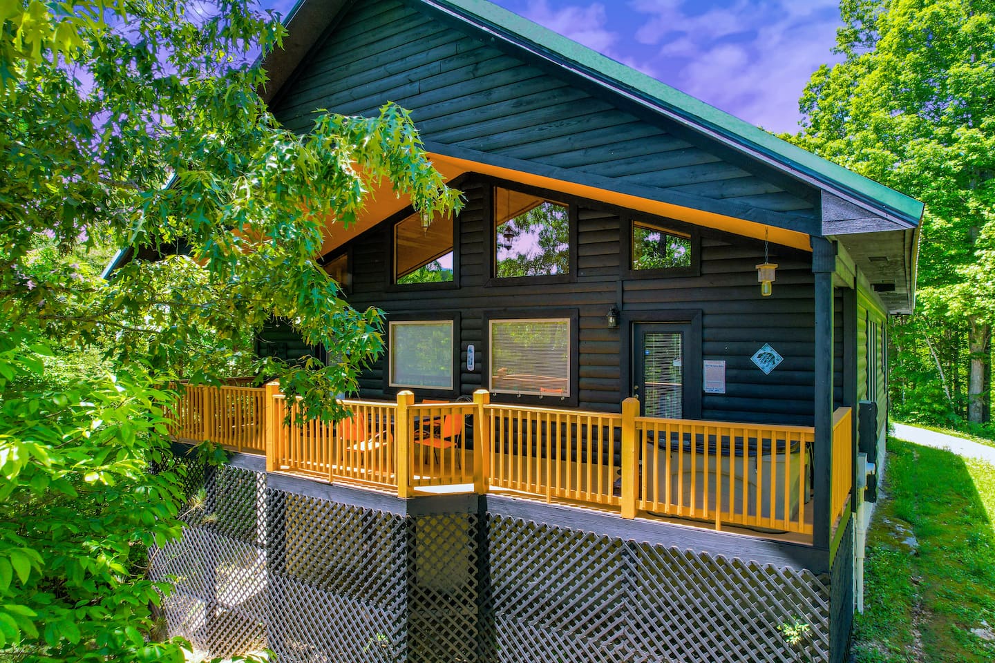 Completely restrained top to bottom, this Instagram Black and Tan cabin is breathtakingly beautiful.