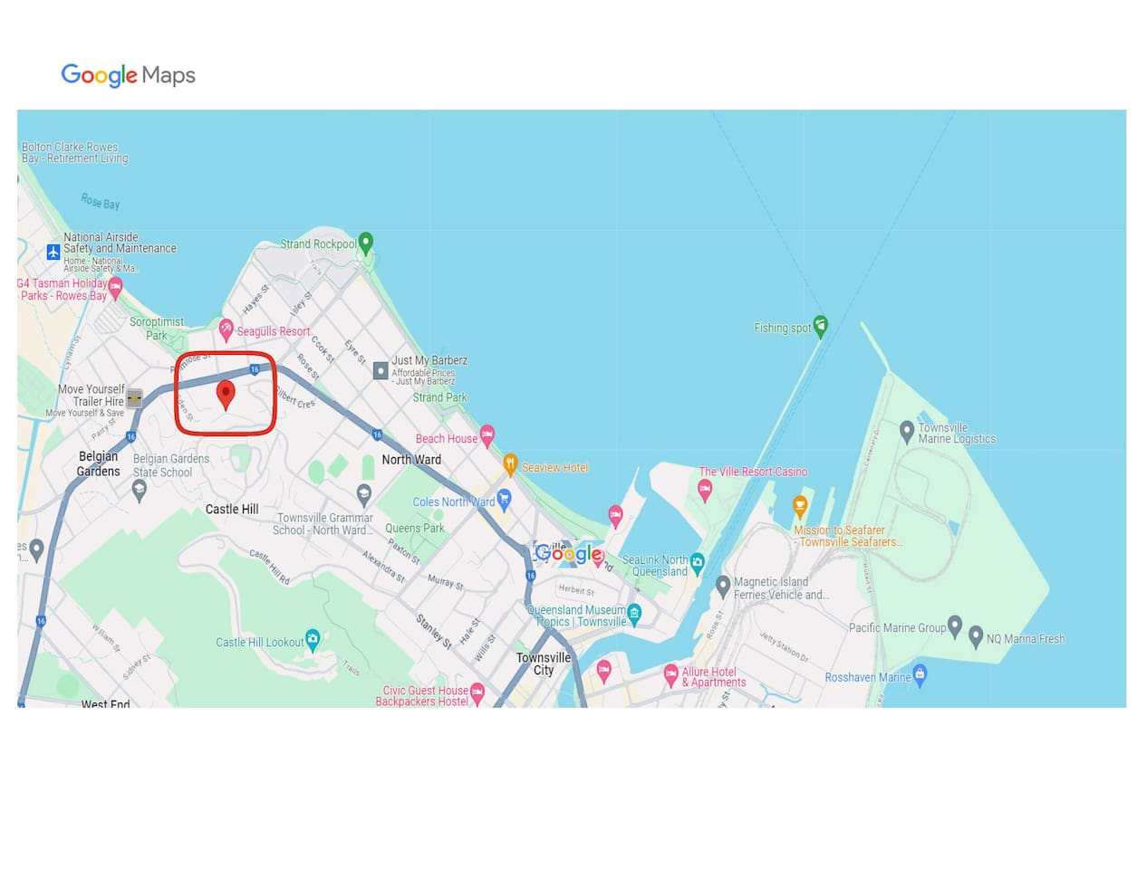 Google Aerial Map 