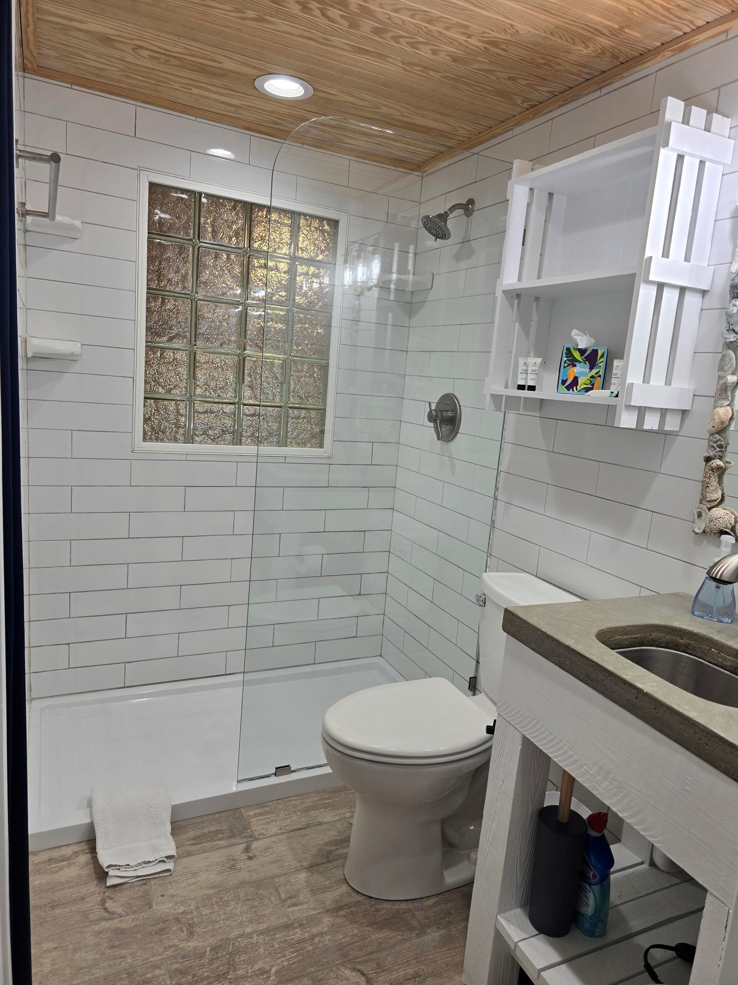 Bathroom 1 with walk-in shower