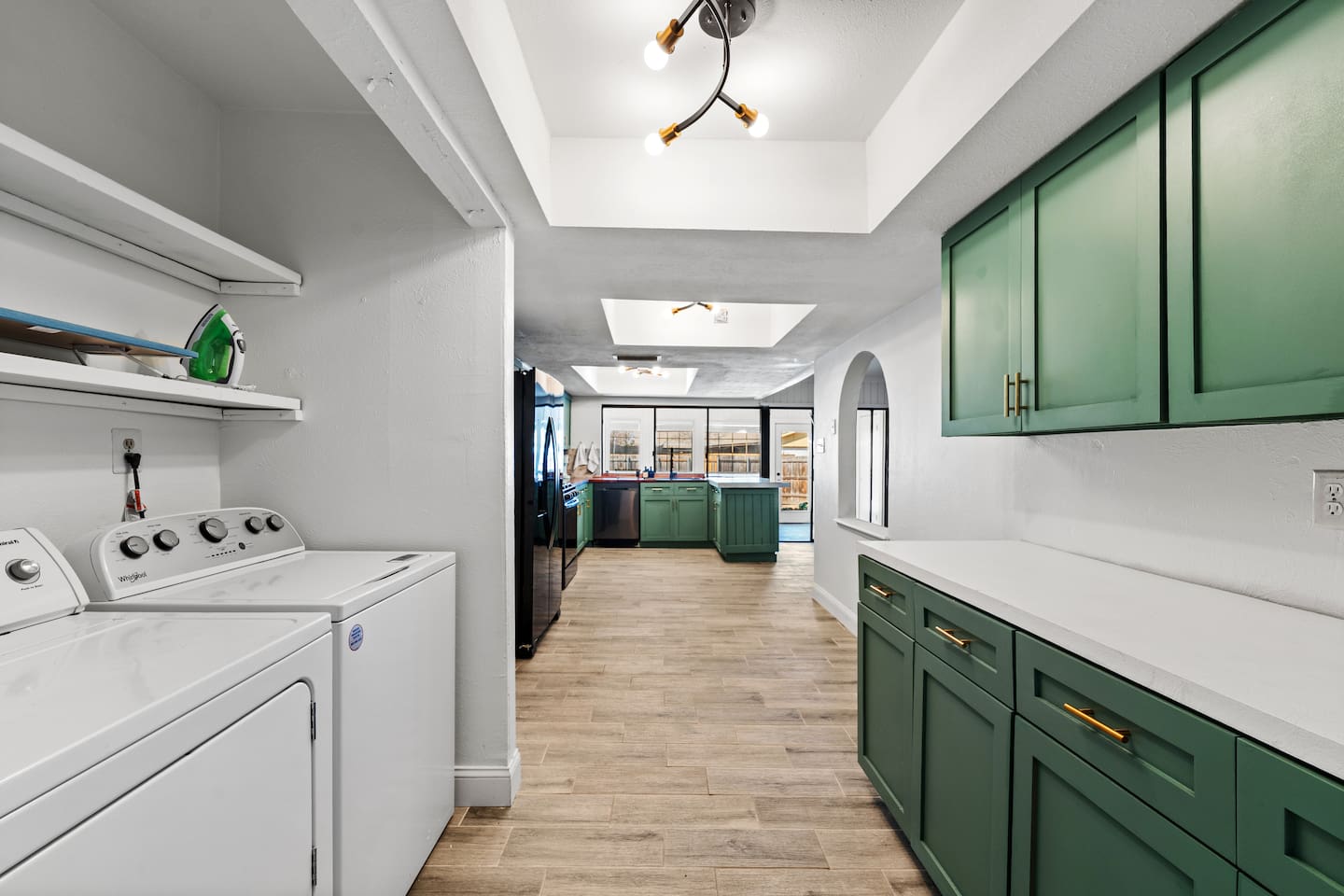 In-home washer and dryer so you can pack light and stay fresh during longer stays.