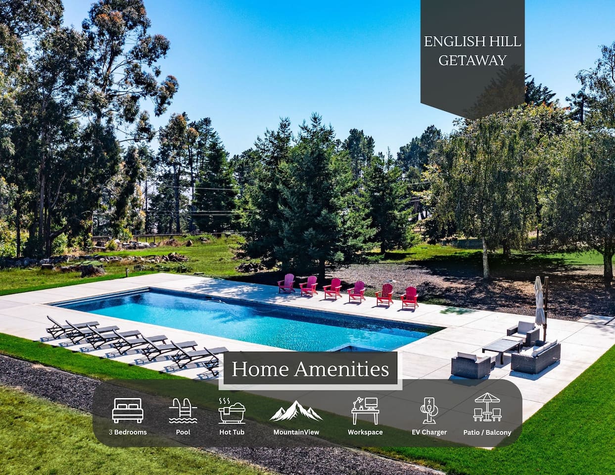 Stay at this stunning property in Western Sonoma County with a phenomenal chef’s kitchen, open concept, and completely private from any neighbors.