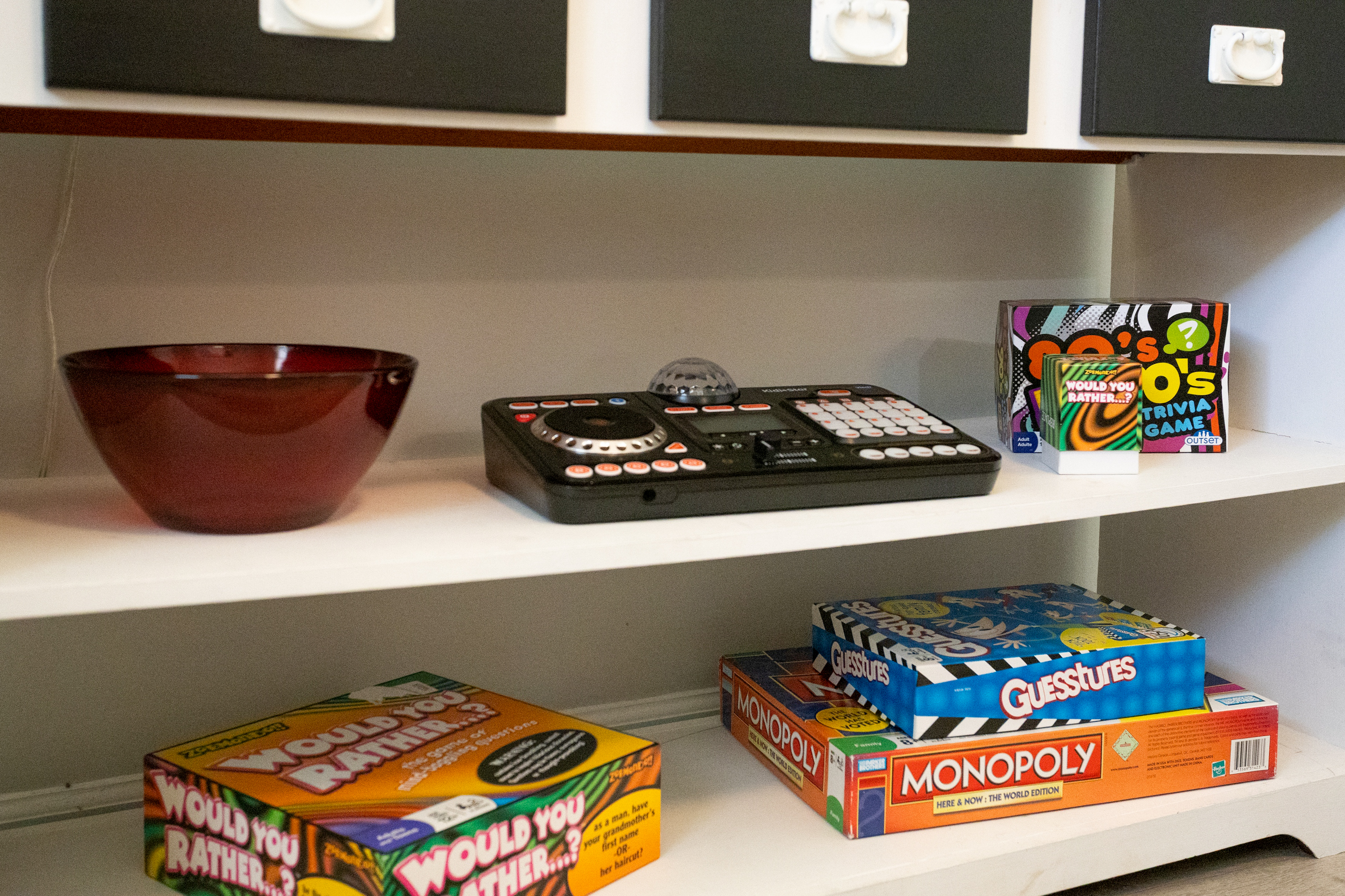 Unplug and unwind—board games included for cozy nights in.