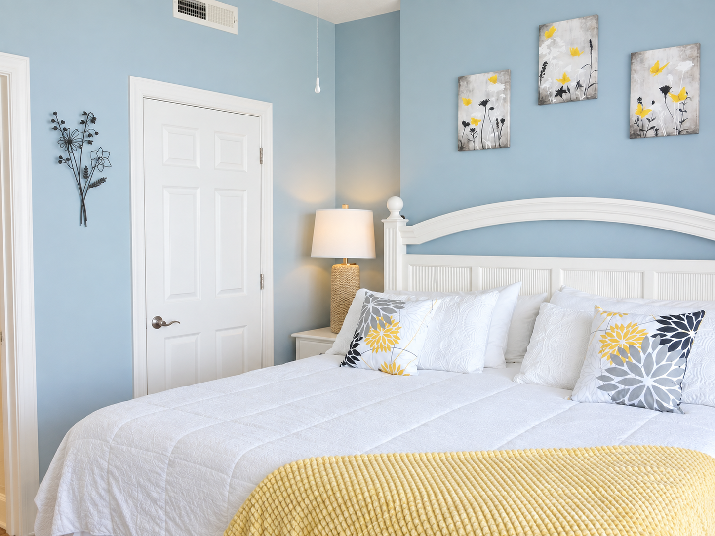 Main ocean view bedroom newly decorated