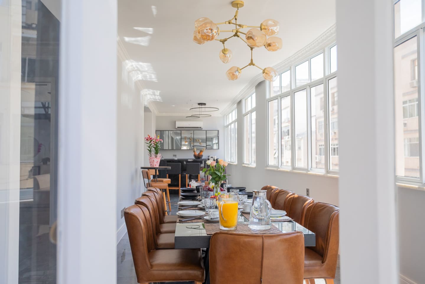 Table for ten!  Additional tables for eight or more in BBQ area.