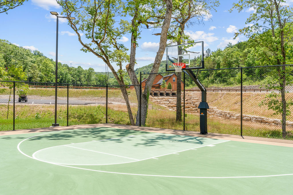 ...and a basketball court for a game of HORSE.