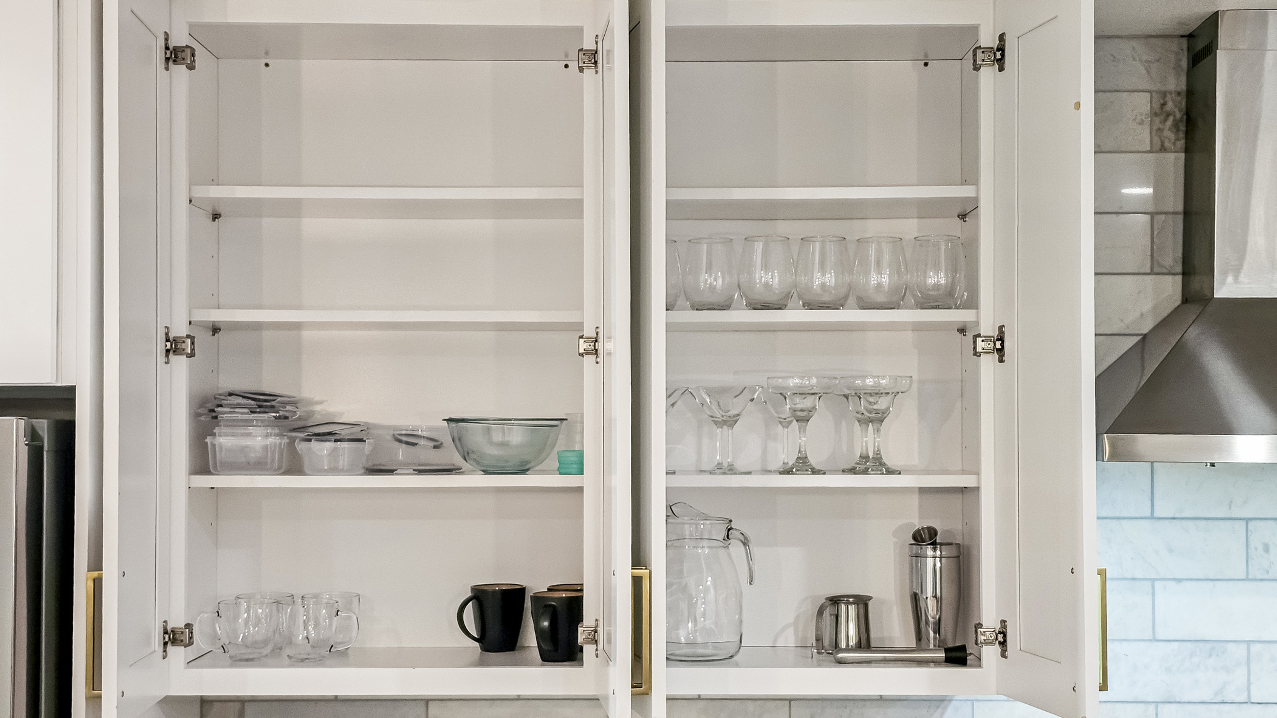 Stocked with glassware and essentials for your culinary adventures!