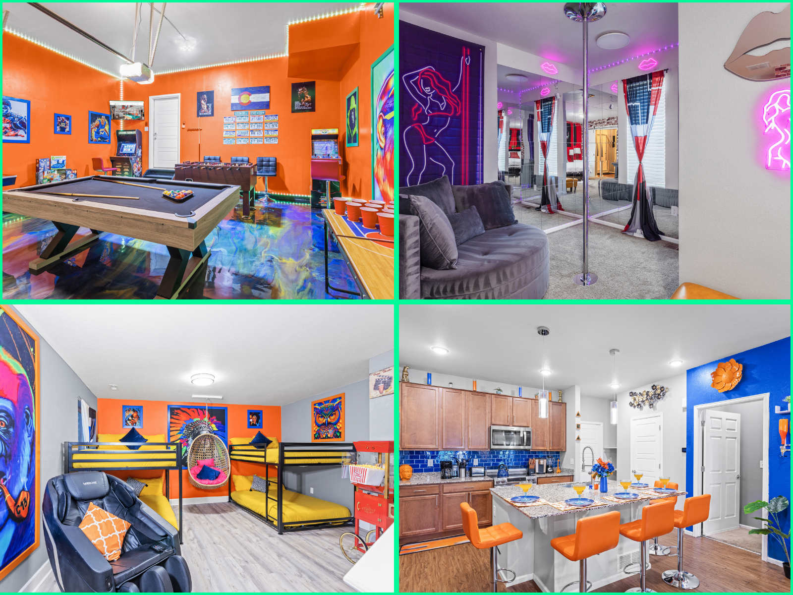 Game Zone And Relaxation Station - Vibrant Oasis Near Airport - Denver
