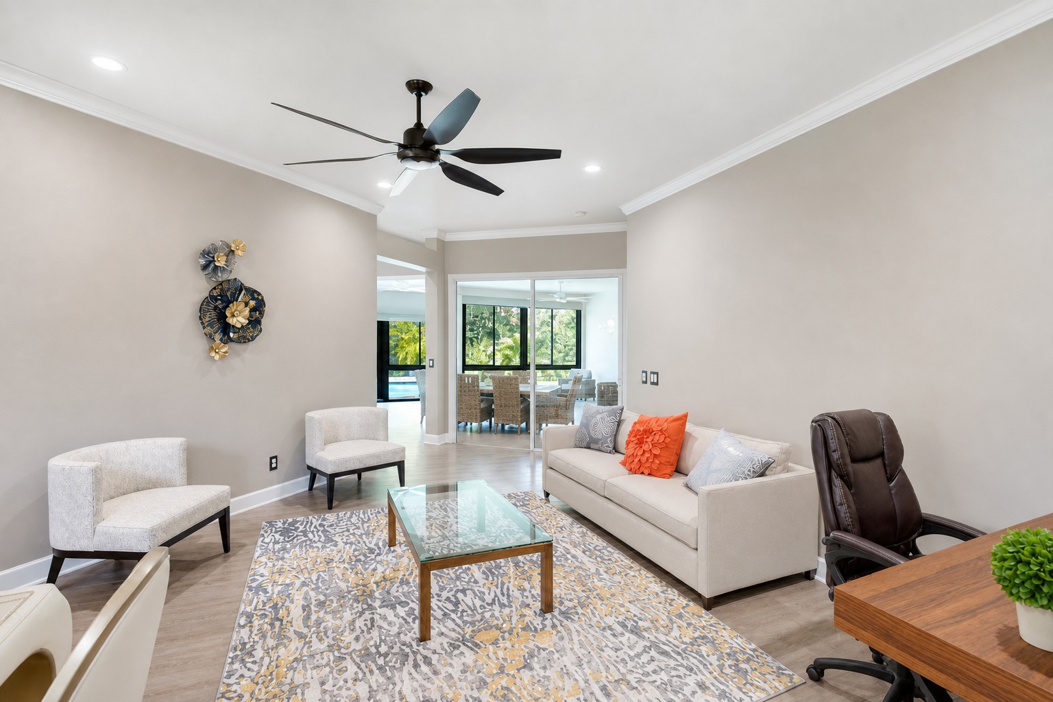 Inviting sitting room w/ comfy seating for downtime.