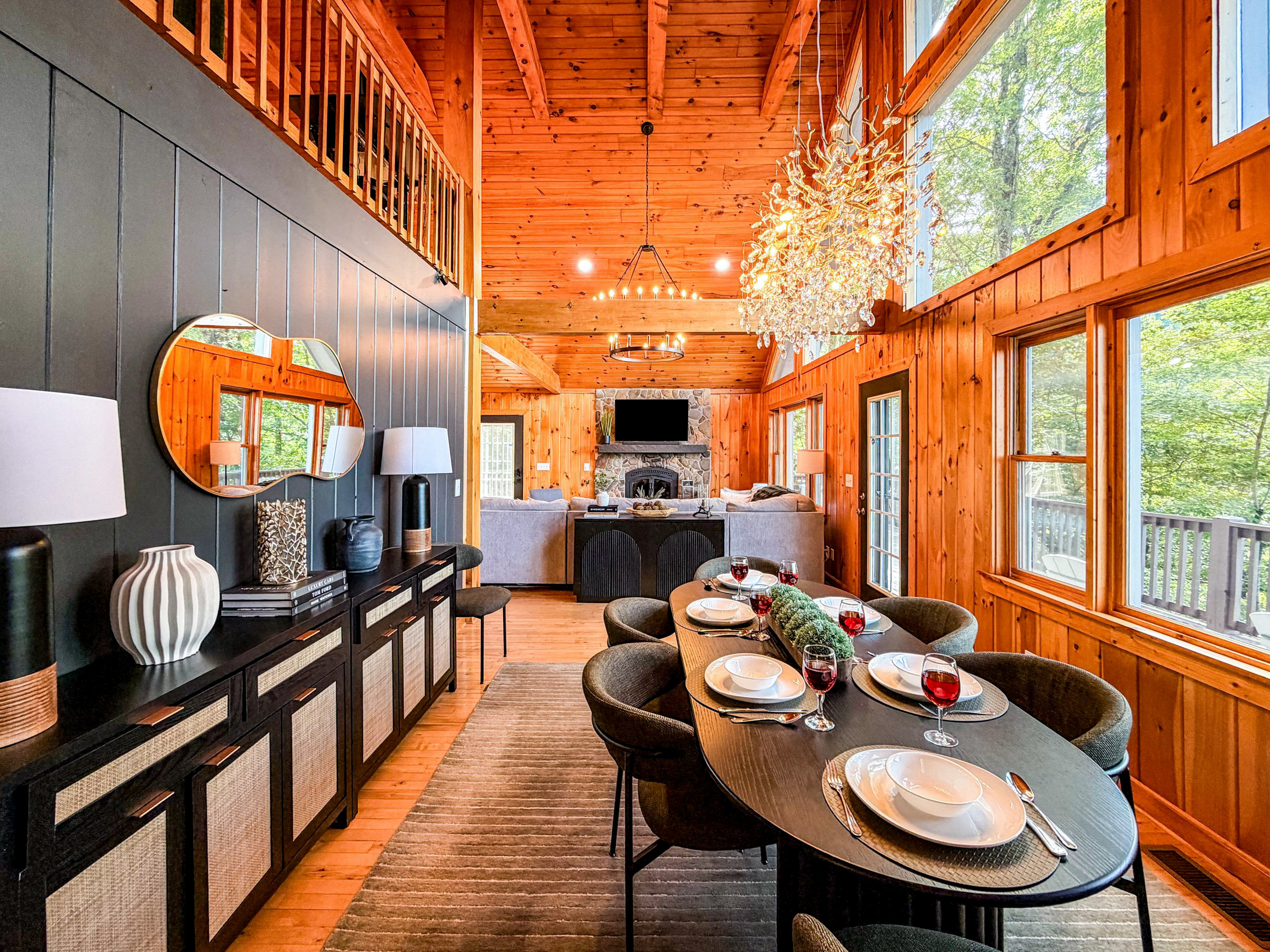 Our dining area is just off the living room