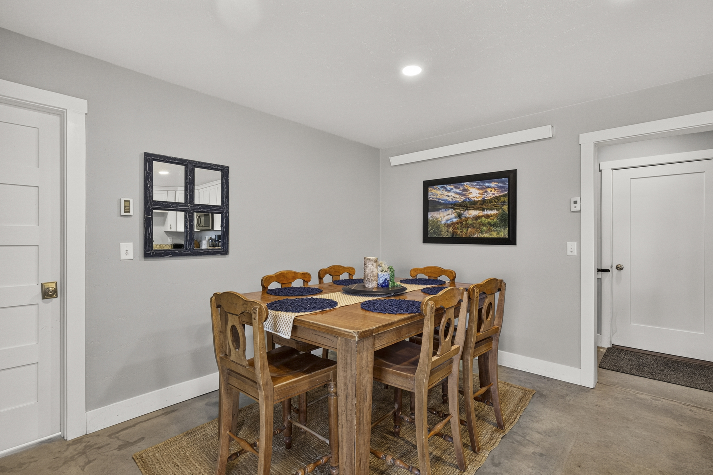 Dining table.