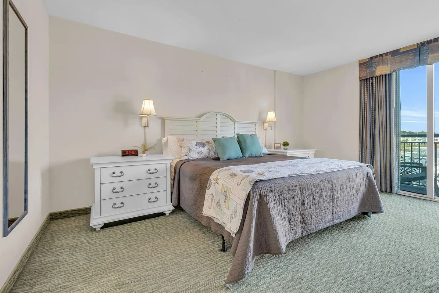 Wake up refreshed in this bright and beautifully appointed king suite.