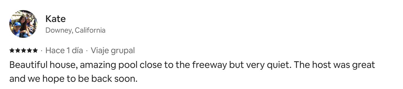 Review from Previous Listing in Airbnb