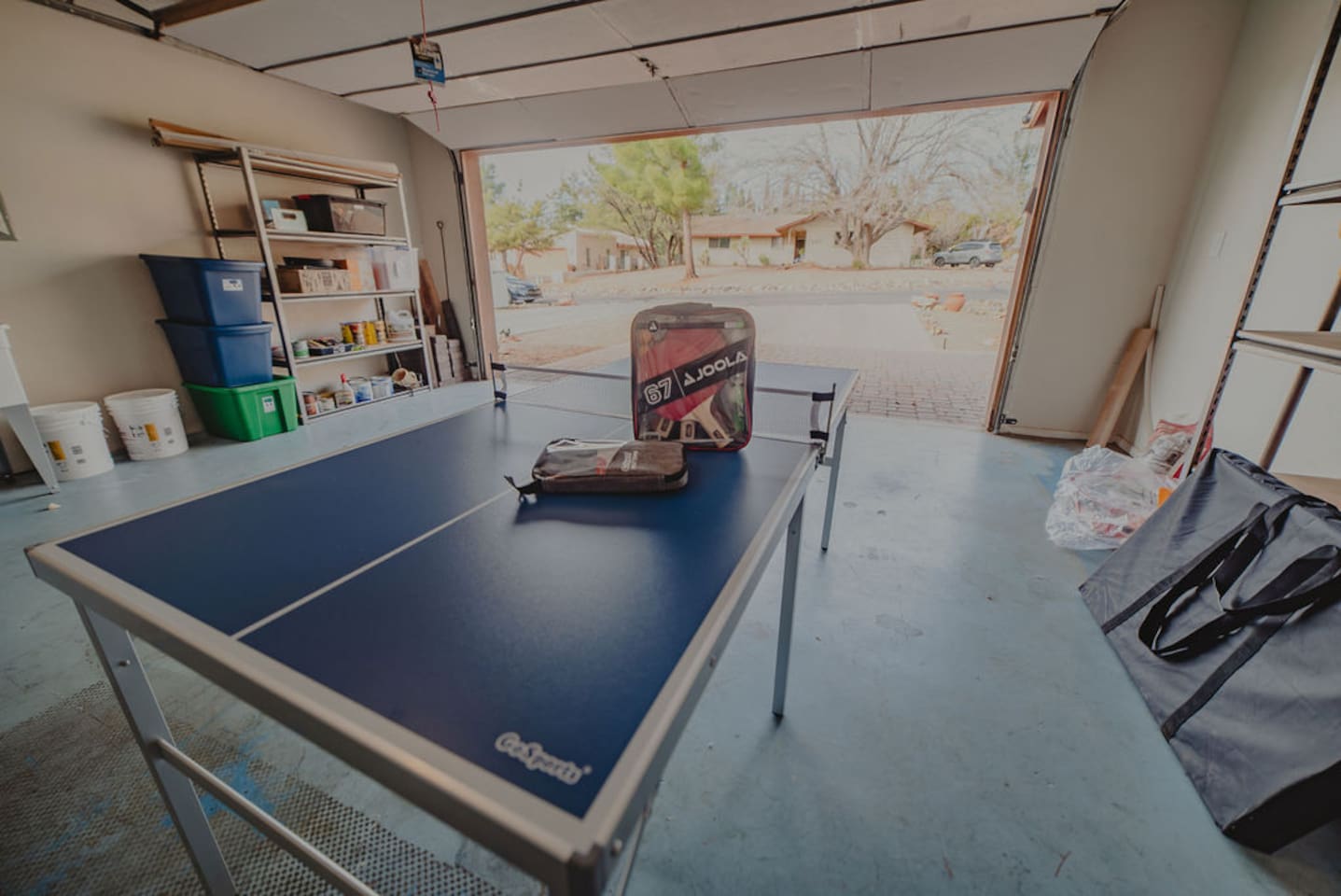 Have fun with a game of ping pong in your indoor recreation area.