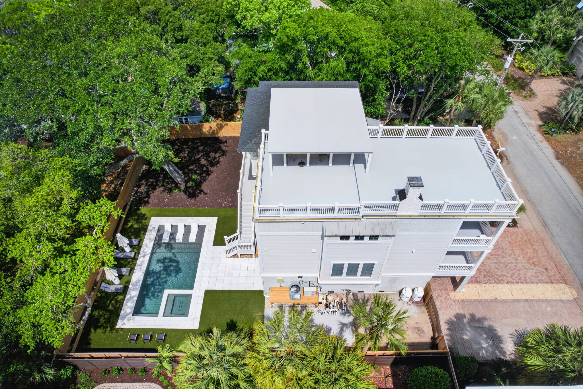 Aerial View | Sun Kissed by the Sea | 3007 Cameron Blvd | Isle of Palms, SC | IOP Escapes