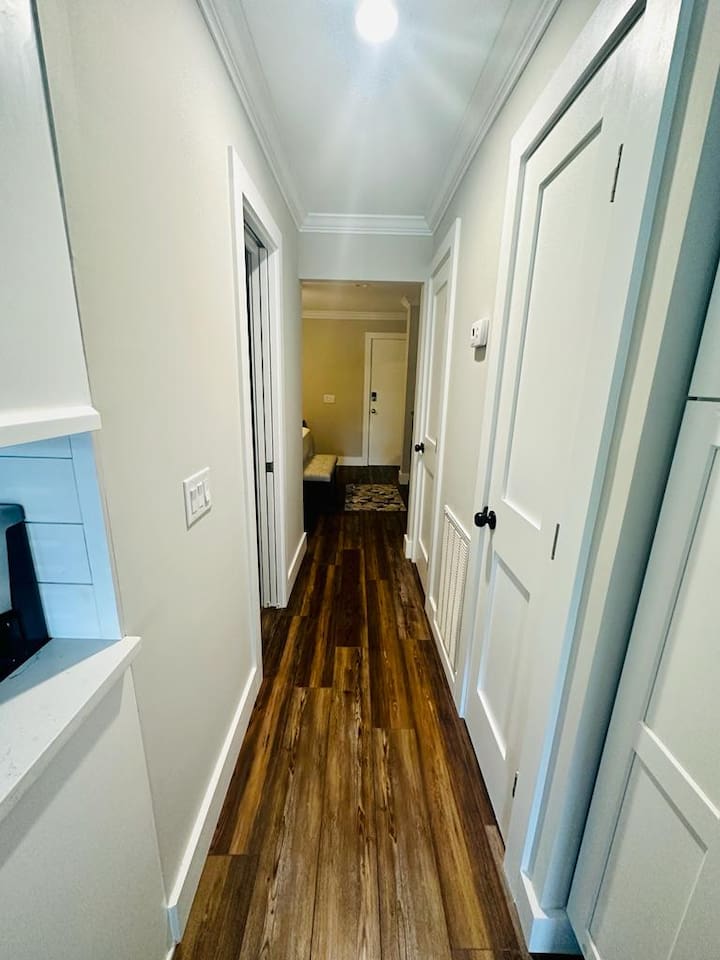 Hallway to the living area