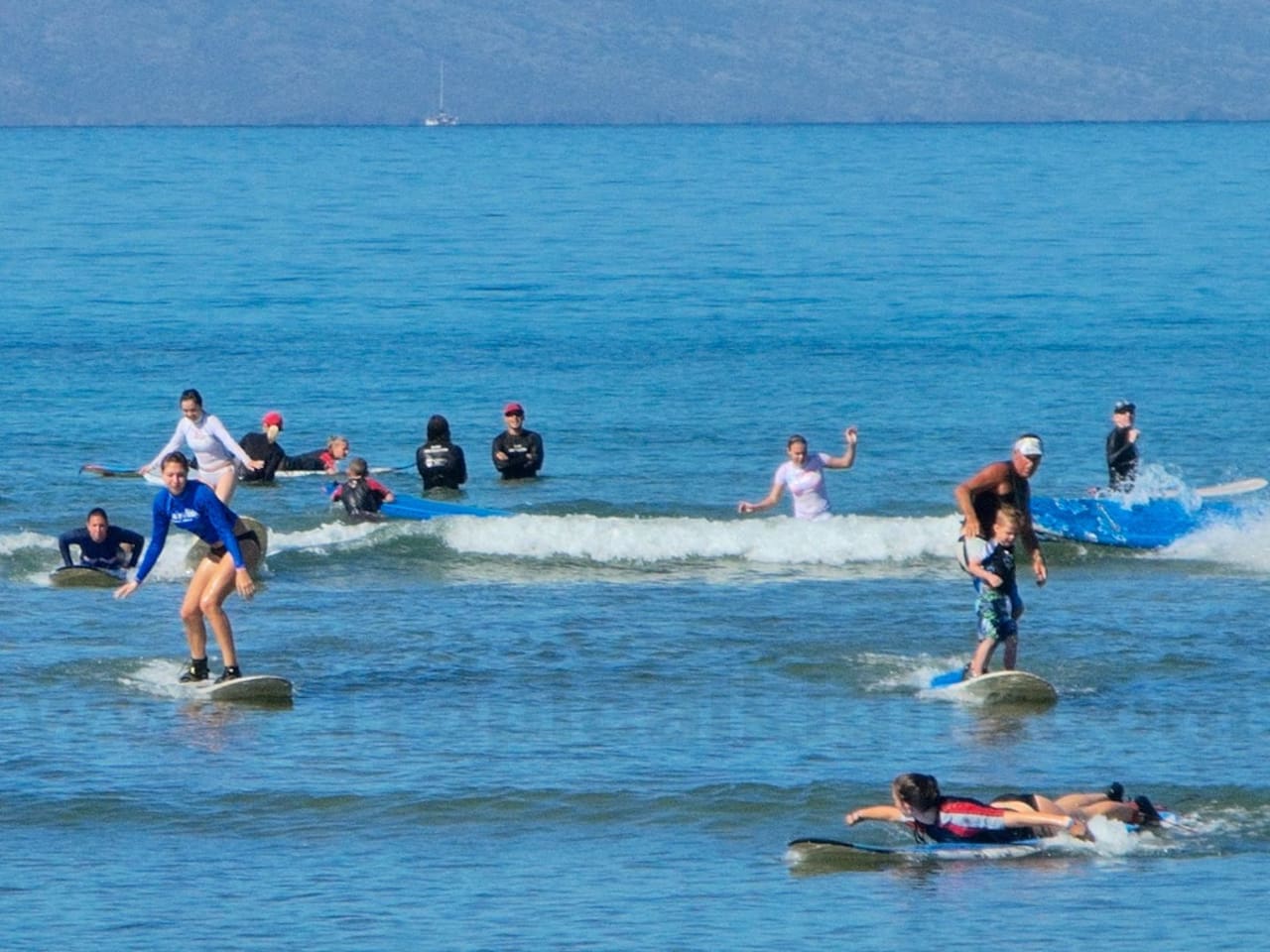 surf out front! or take a lesson with maui wave riders :)
