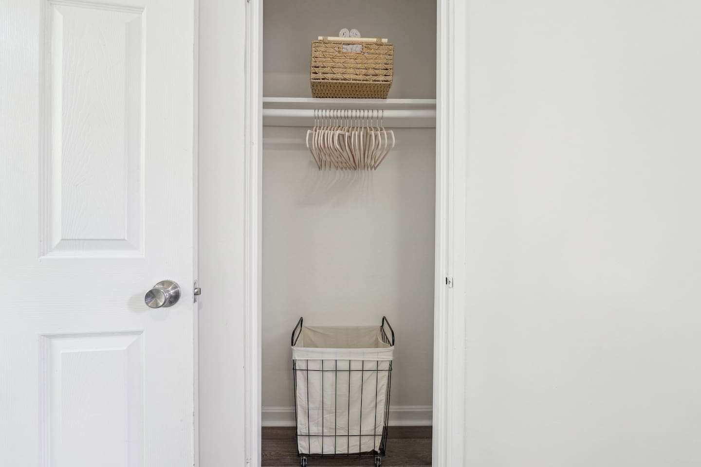 A closet stocked with essentials for guests during their stay — providing everything you need for a comfortable and convenient visit.
