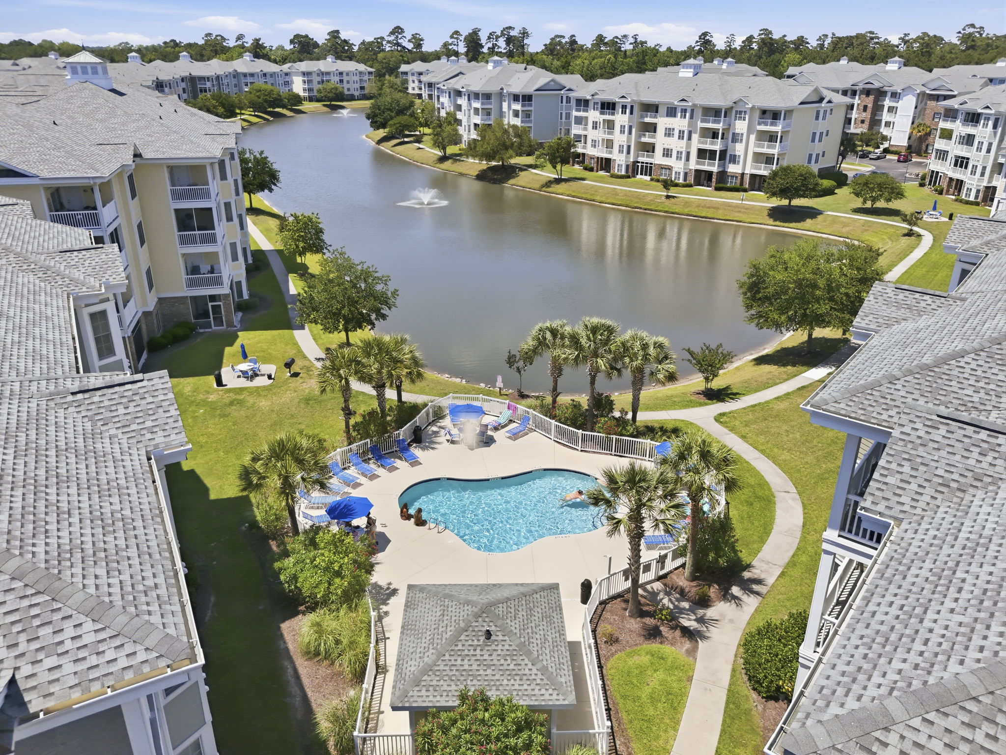 Enjoy easy access to the pool while taking in the beautiful Magnolia Pointe Community.