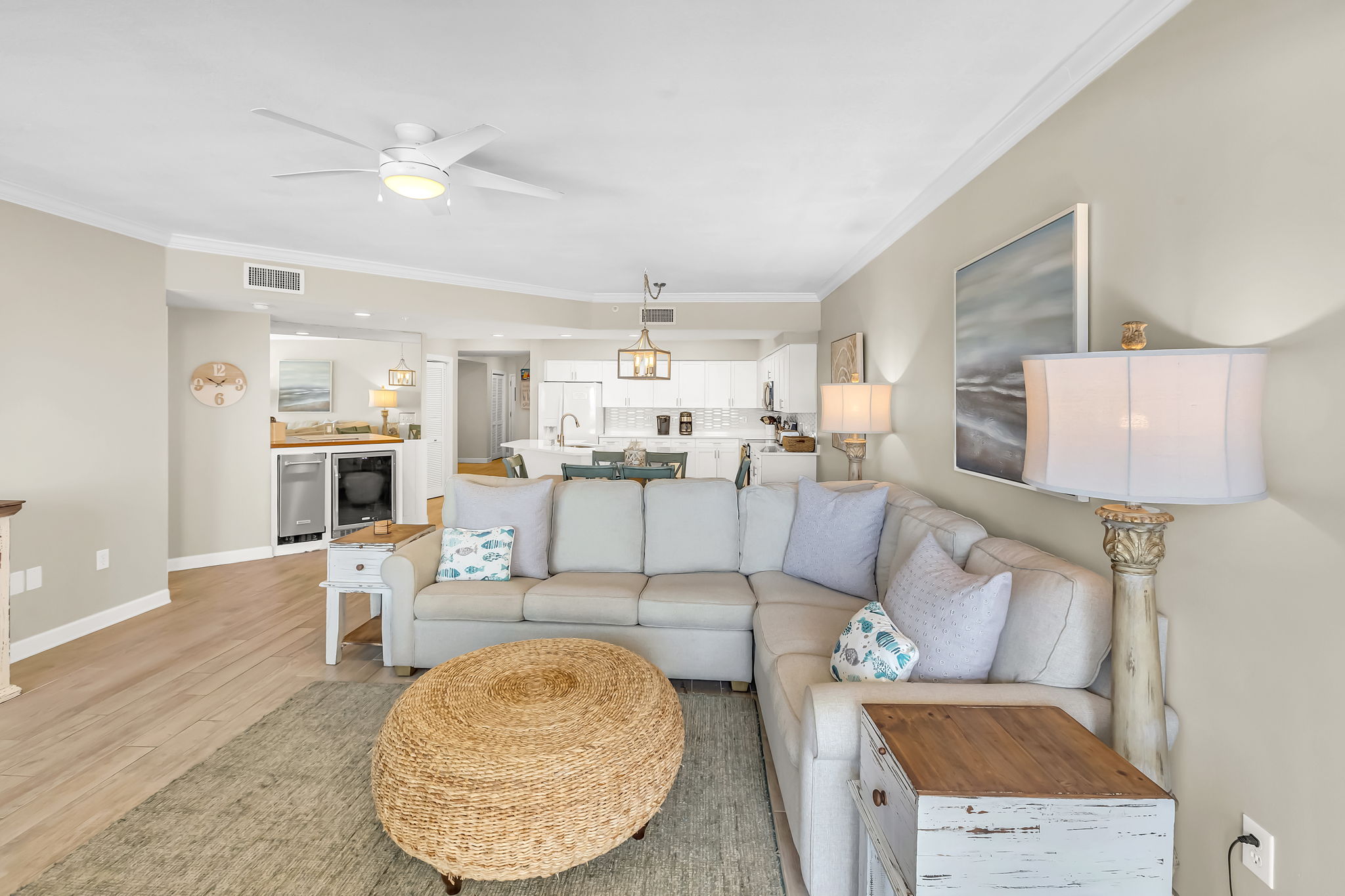 Coastal-inspired living with thoughtful design elements, where natural light and breathtaking views converge to create a serene retreat.