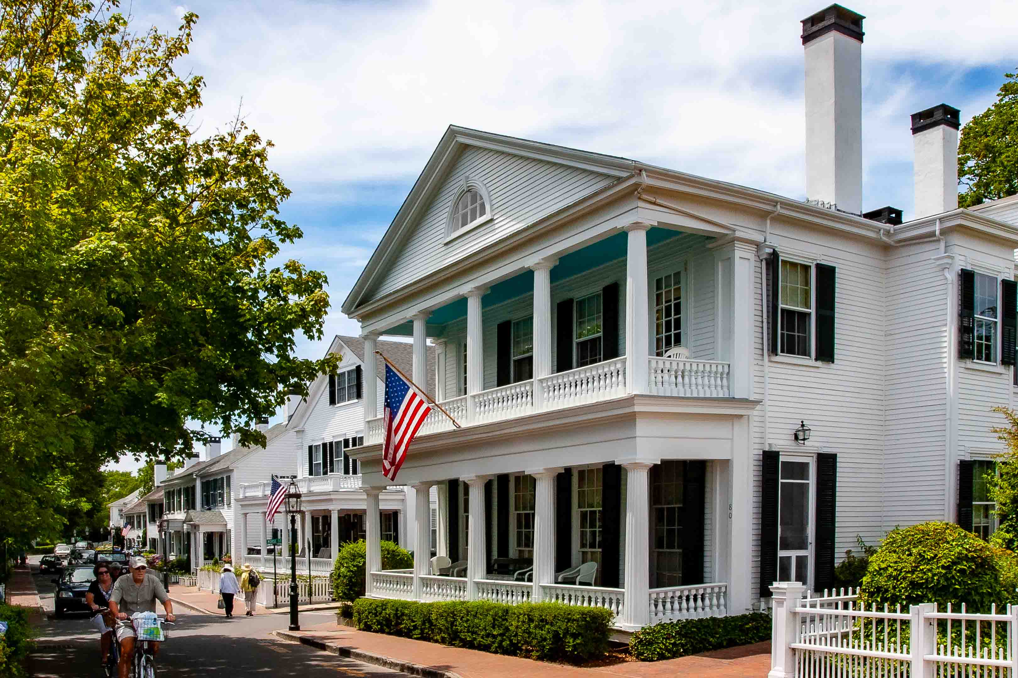 The Captain Morse House looking towards town