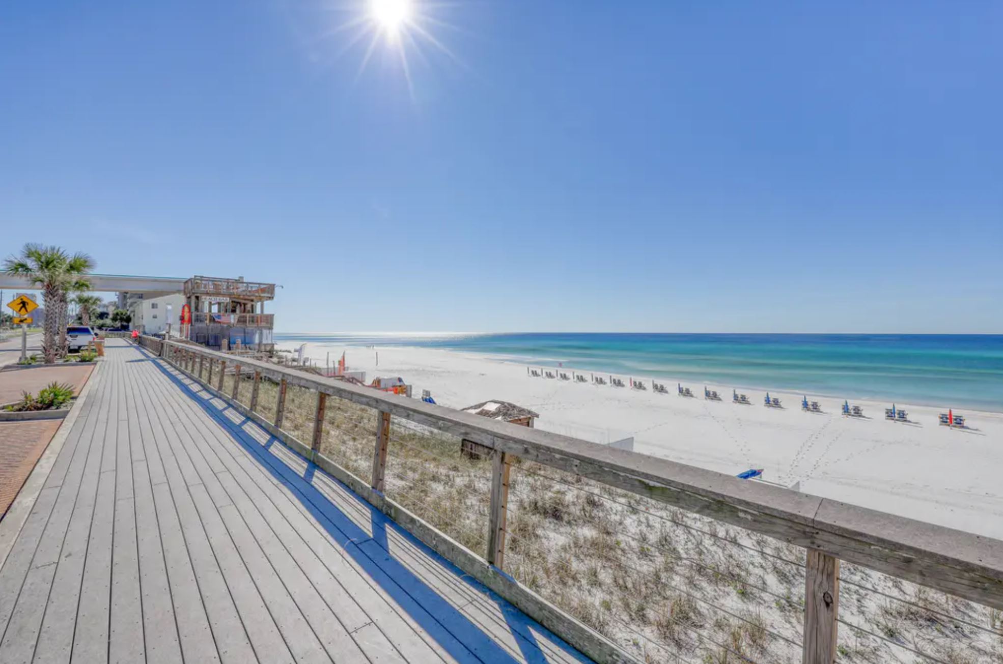The spacious, protected boardwalks and sidewalks right in front of the condo are the perfect place for a Gulf front walk or a bike ride - I could get used to this!