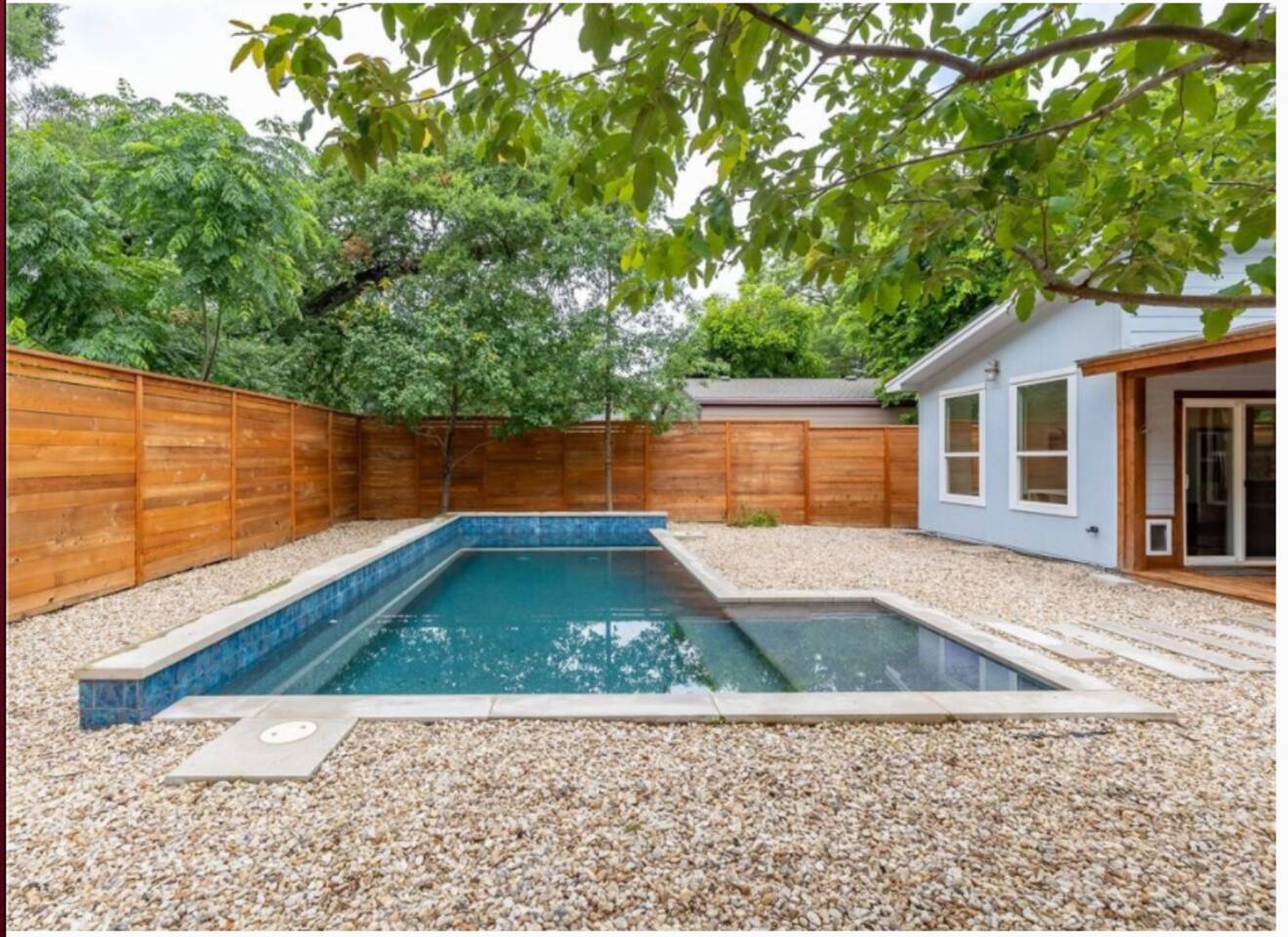 Imagine relaxing by this pool!