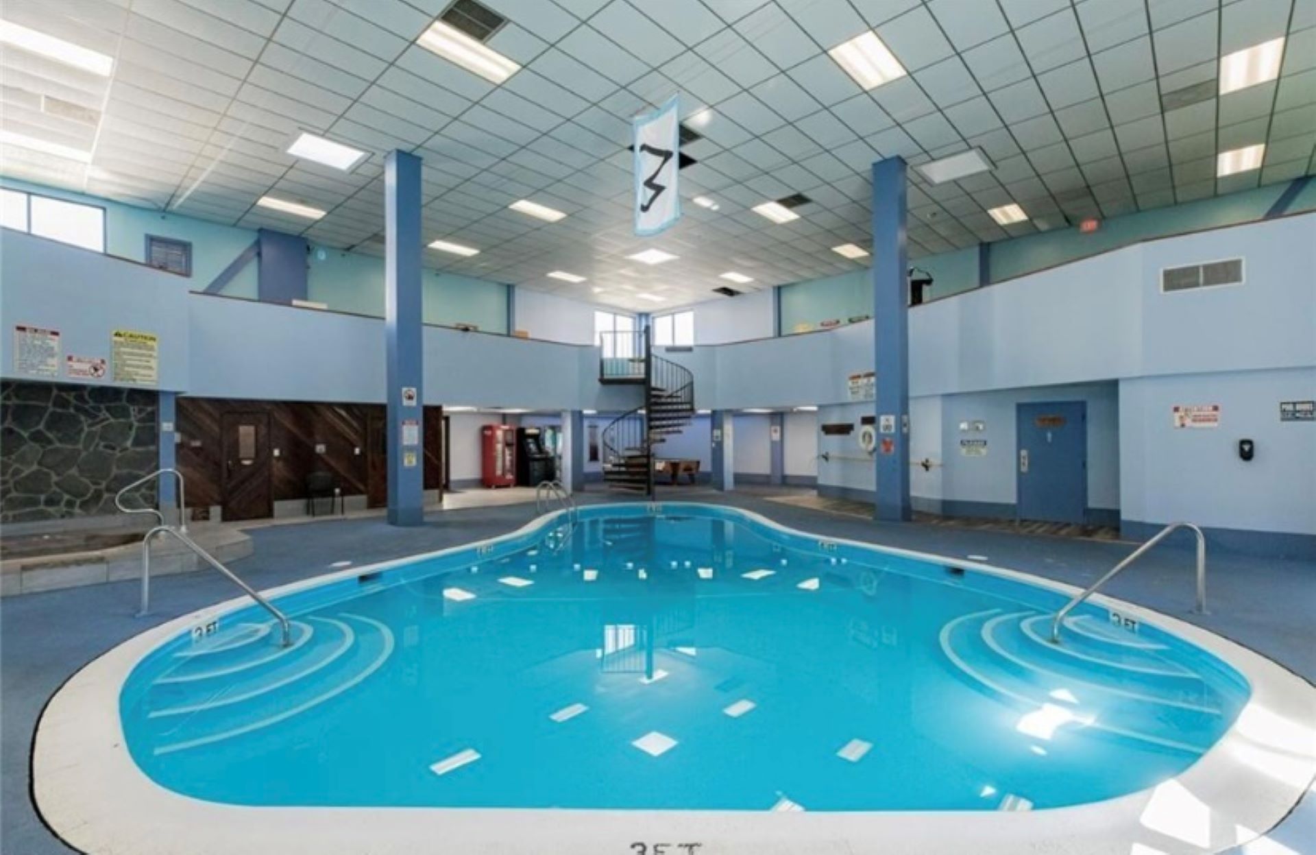 The resort pool is available for your use. (The All Seasons Center is usually closed in April for cleaning and maintenance.)
